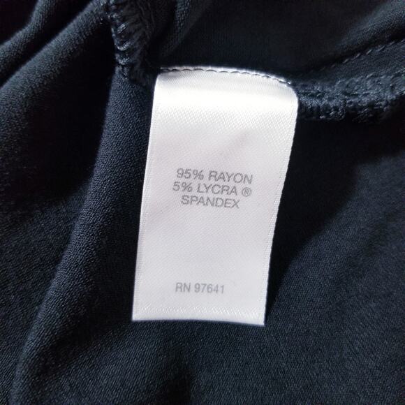 J.Jill Wearever Collection Black Mock Neck Long Sleeves Maxi Dress - Picture 9 of 11